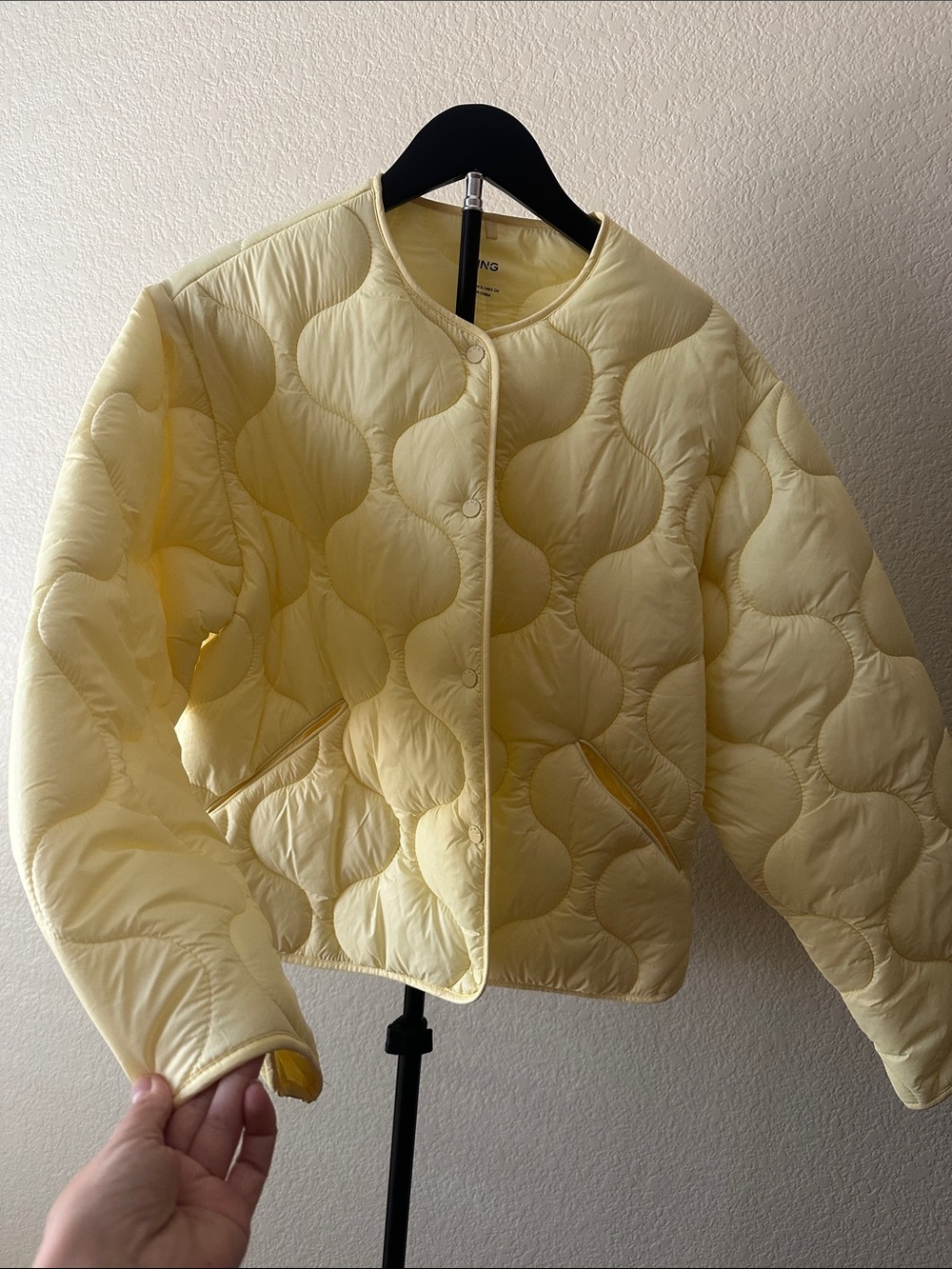 Mango Butter Yellow Quilted Jacket